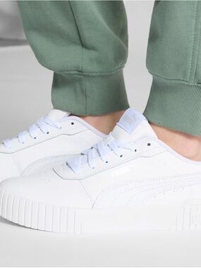 Puma White Carina Sneaker Size 9